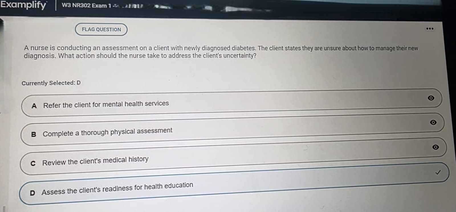 NR 302 Health Assessment Exam 1 2026